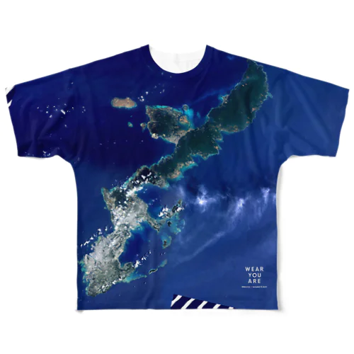 沖縄県 国頭郡 Tシャツ 両面 フルグラフィックTシャツ