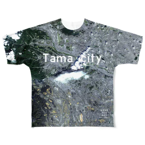 東京都 多摩市 Tシャツ 片面 All-Over Print T-Shirt