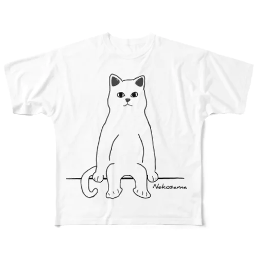 猫様🐈️ フルグラフィックTシャツ