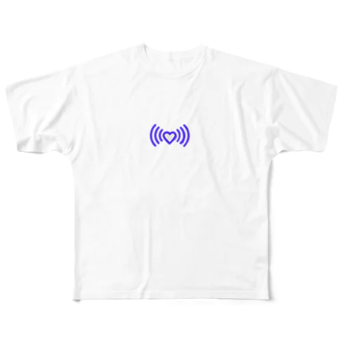 どきどきheart All-Over Print T-Shirt