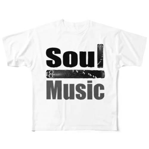 Soul Music(筝Music） フルグラフィックTシャツ