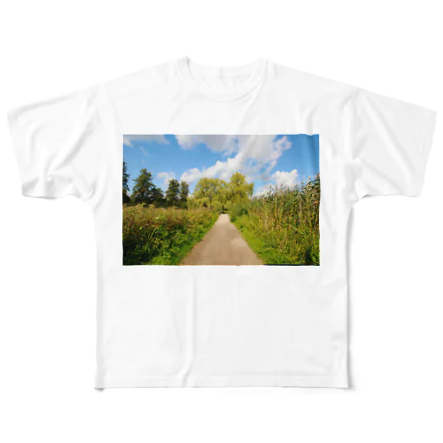 ドイツの公園 フルグラフィックTシャツ