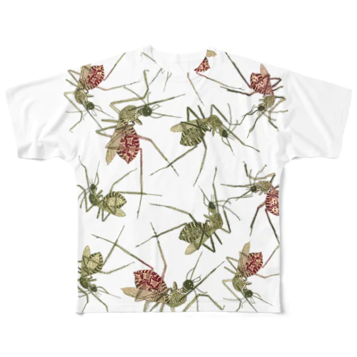 蚊 フルグラフィックTシャツ