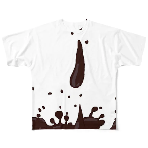 溶ける All-Over Print T-Shirt