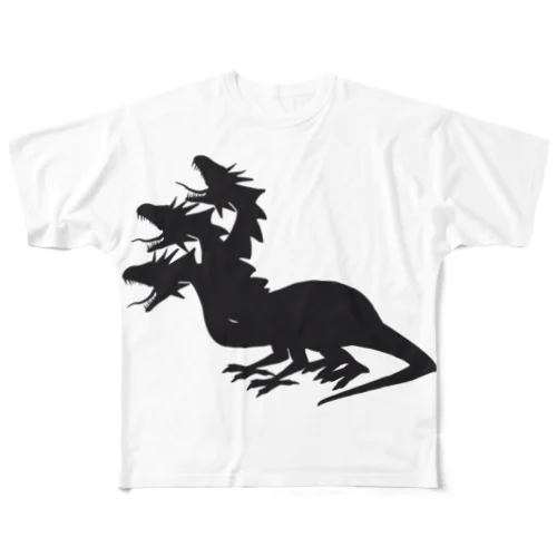 ヒドラギリシャ神話  お絵かき  フルグラフィックTシャツ