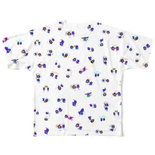 今までの「YA!」ホワイト All-Over Print T-Shirt