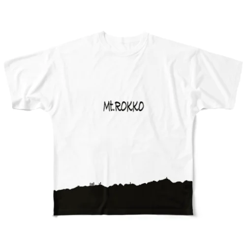 山シリーズ　六甲山 All-Over Print T-Shirt