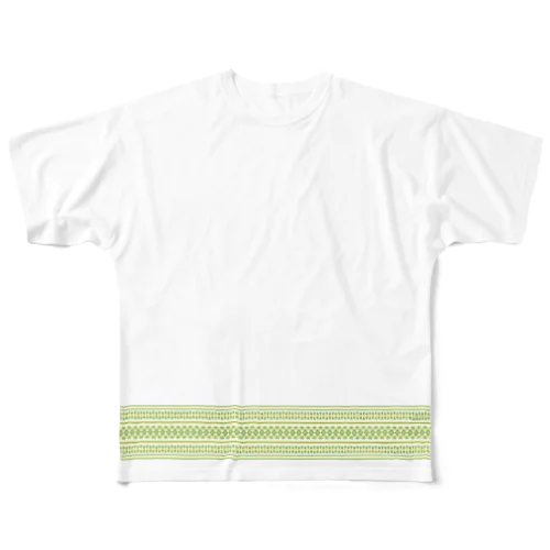 献上柄　緑 All-Over Print T-Shirt