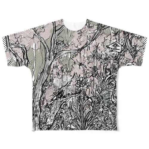 ヘンナコの森 All-Over Print T-Shirt