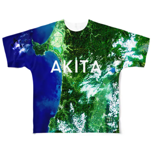 秋田県 秋田市 Tシャツ 両面 All-Over Print T-Shirt