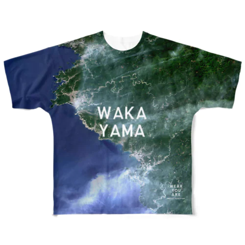 和歌山県 日高郡 Tシャツ 両面 All-Over Print T-Shirt