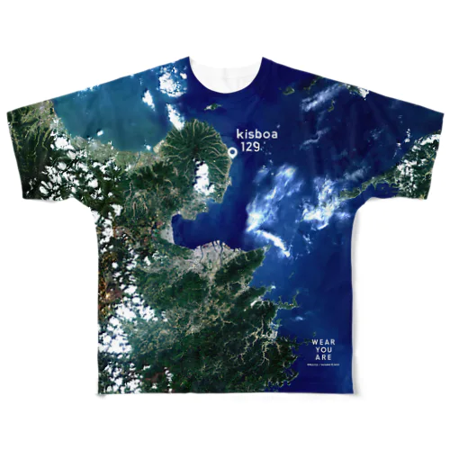 大分県 国東市 Tシャツ 両面 All-Over Print T-Shirt