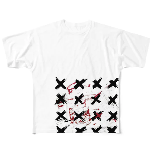 ストリート風デザイン All-Over Print T-Shirt