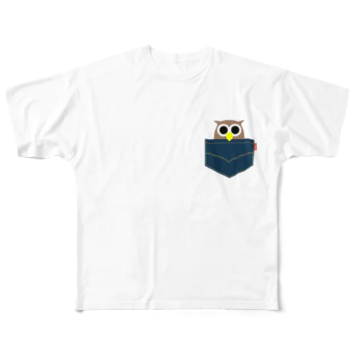 ポケットぴぃたん All-Over Print T-Shirt