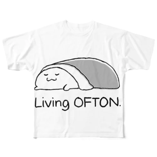 オフトゥンぐらし！ フルグラフィックTシャツ