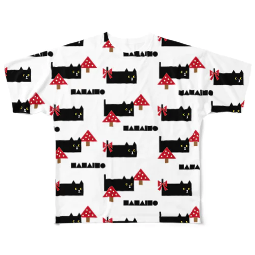 丸三角視覚 All-Over Print T-Shirt