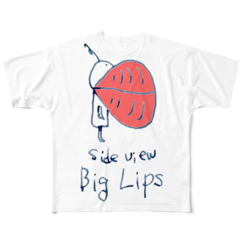 Big Lips ][ フルグラフィックTシャツ