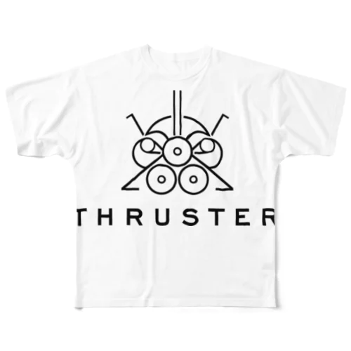 THRUSTER(Black) All-Over Print T-Shirt