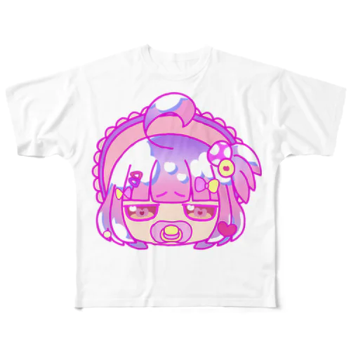 ばぶばぶばぶち フルグラフィックTシャツ