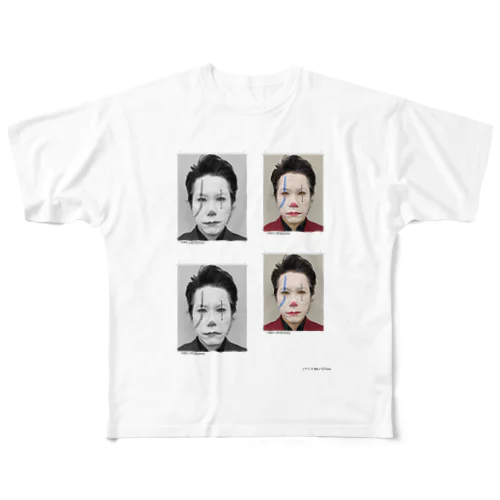 河合ゆうすけ（千葉知事選証明写真） All-Over Print T-Shirt