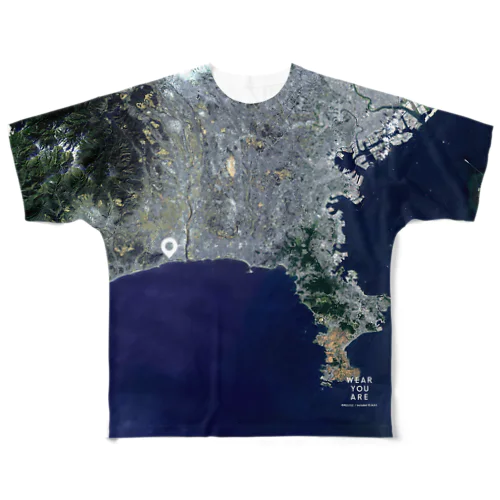 神奈川県 平塚市 Tシャツ 両面 All-Over Print T-Shirt