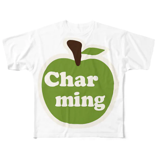 チャーミングアップル(青りんご) フルグラフィックTシャツ