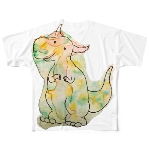 イマココかいじゅう All-Over Print T-Shirt