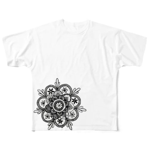 オレンジ All-Over Print T-Shirt