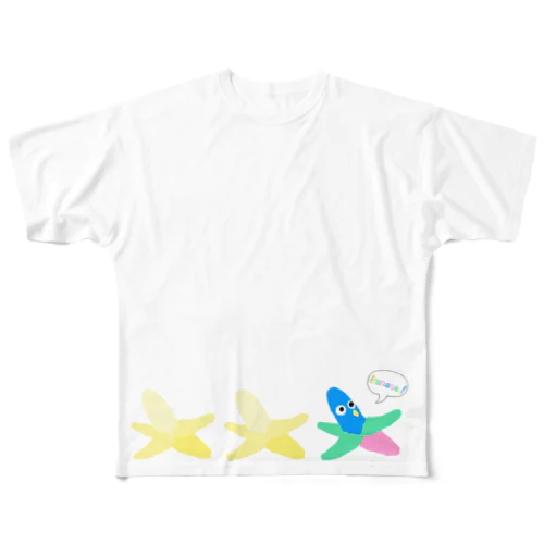 紙粘土のバナナくん All-Over Print T-Shirt