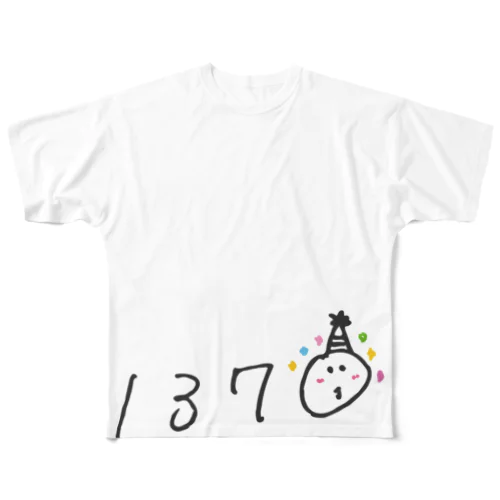 1370のパリピ Tシャツ フルグラフィックTシャツ