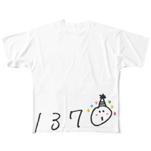 1370のパリピ Tシャツ 풀그래픽 티셔츠