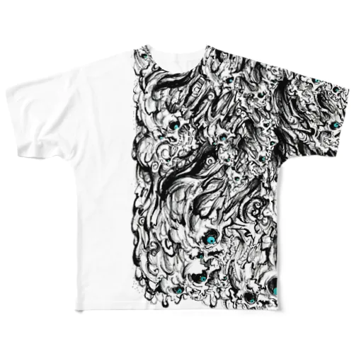 ✙水✙ｵﾘｼﾞﾅﾙｸﾞｯｽﾞ第1弾怨霊 フルグラフィックTシャツ