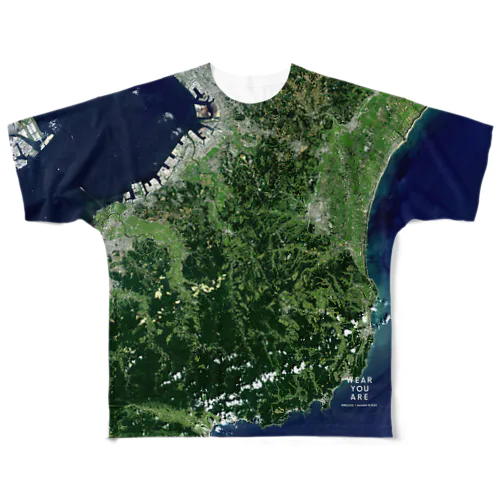 千葉県 市原市 Tシャツ 片面 All-Over Print T-Shirt