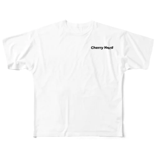 Cherry Nerd LOGO  フルグラフィックTシャツ