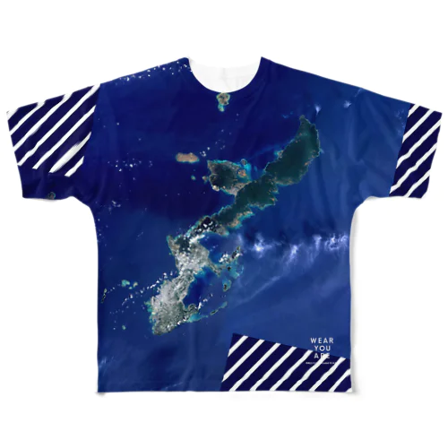 沖縄県 国頭郡 Tシャツ 両面 フルグラフィックTシャツ