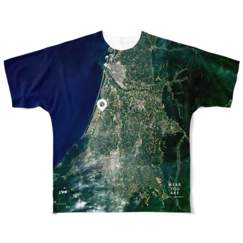 山形県 酒田市 Tシャツ 両面 All-Over Print T-Shirt