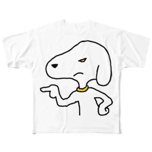 わるいイヌ All-Over Print T-Shirt