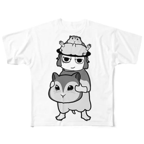 あれっ？クスッ(カレゴ版) フルグラフィックTシャツ