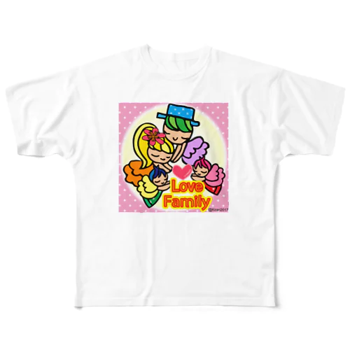 ラブファミリー💗 All-Over Print T-Shirt