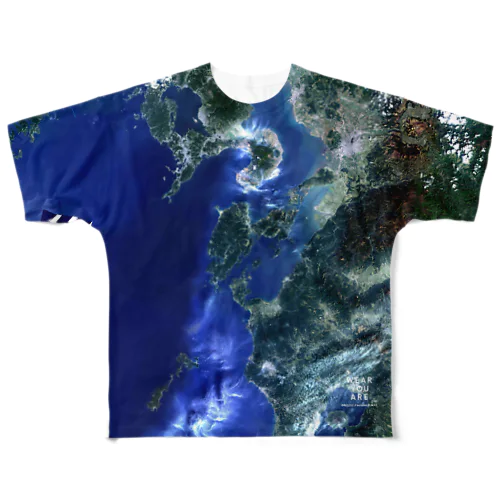 熊本県 天草市 Tシャツ 片面 All-Over Print T-Shirt