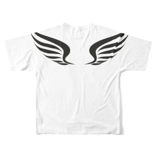 羽 All-Over Print T-Shirt