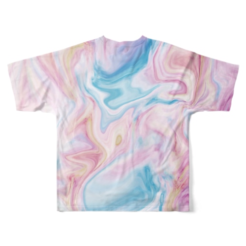 マーブル模様 All-Over Print T-Shirt
