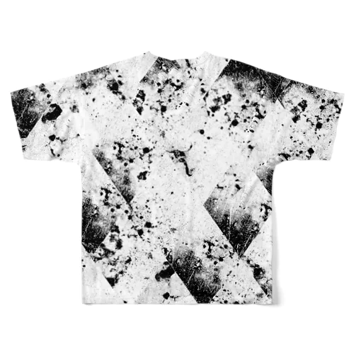 モノクロ グランジ ダイヤモンド ライト All-Over Print T-Shirt