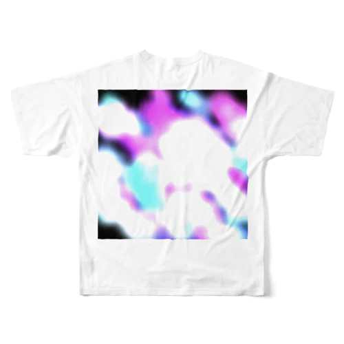 neon pattern フルグラフィックTシャツ