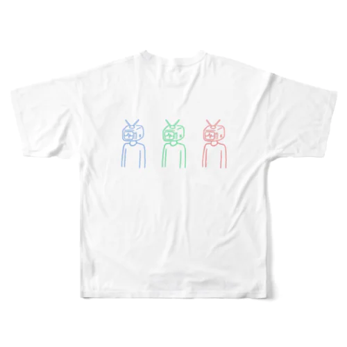 TV Squad Tシャツ All-Over Print T-Shirt