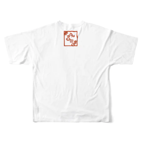 リサコ(ヲシテ文字) フルグラフィックTシャツ