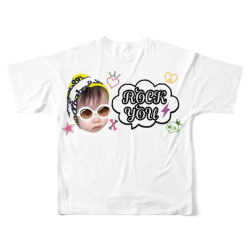 ROCKYOU2 フルグラフィックTシャツ