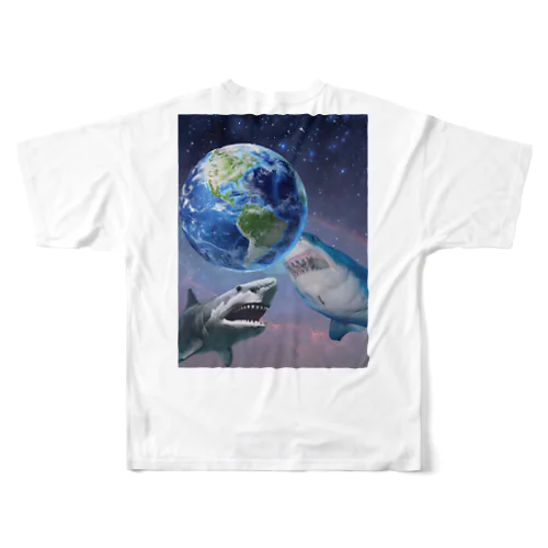 サメ🦈🌍 All-Over Print T-Shirt