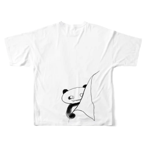 　　ぱんチラッとパンダ All-Over Print T-Shirt