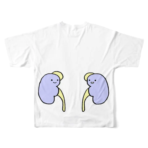 マメ フルグラフィックTシャツ